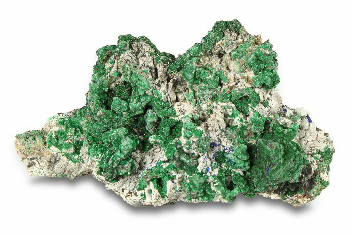 Malachite and Azurite on Ferroan Dolomite - Morocco #291840